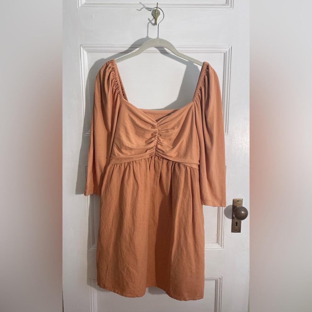Anthropologie Puff-Sleeved Mini Dress